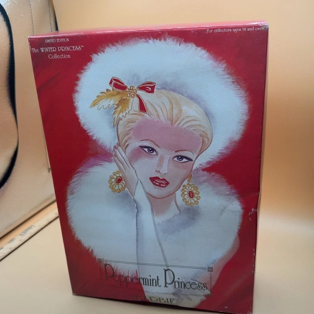 Barbie Peppermint Princess Doll Limited Edition Winter Collection, rough cond